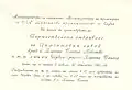 Invitation for the inauguration of the Cement plant in Zl. Panega and the newly built railroad from Ch. Bryag to Zl. Panega, 1966