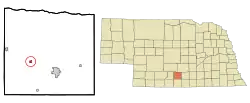 Location of Loomis, Nebraska