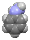 Space-filling model of phenylhydrazine