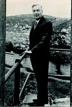 Full body portrait of Philip Hall