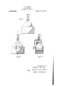 Downing's envelop-moistener patent