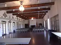 Inside the historic Webster Auditorium. The auditorium was listed in the National Register of Historic Places on May 1, 1990, ref: 9000823.
