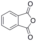 Skeletal formula of phthalic anhydride