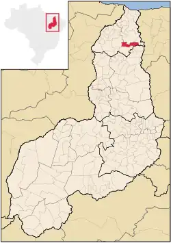 Location of Brasileira in Piauí