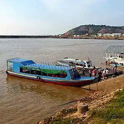 Tonle Sap lake and Phnom Krom hill