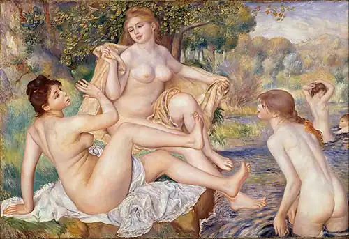 Painting by Renoir that displays an emphasis on line and clarity