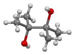 Ball-and-stick model of pinacol