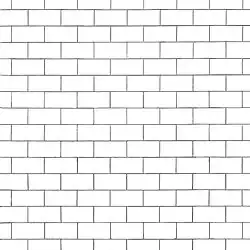 An image of a plain white brick wall.