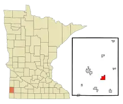 Location of Hatfield, Minnesota