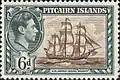 A 1940 stamp depicting HMS Bounty