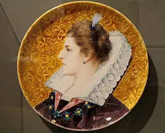Théodore Deck plate, decorated by Collin, Indianapolis Museum of Art