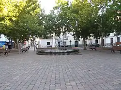 The main square of Porzuna.