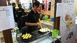 Poffertjes preparation in Semarang