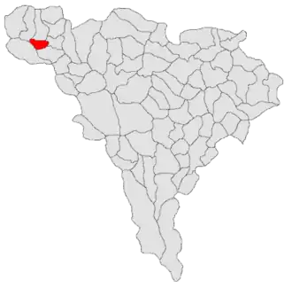 Location in Alba County
