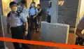 Police cordoned off the area with orange tape and conducted checks on the citizens.