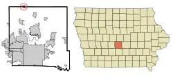 Location of Sheldahl, Iowa