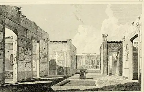 Engraving of the Atrium as of 1817