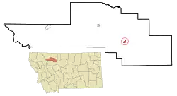 Location of Conrad, Montana
