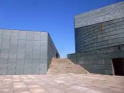 Stairs that are part of the palace