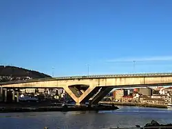 View of the bridge over the ria de Pontevedra