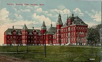 Eastern Michigan Asylum for the Insane, Pontiac, Michigan †
