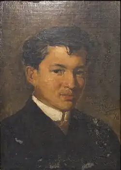 Portrait of José Rizal, painted by Félix Resurrección Hidalgo