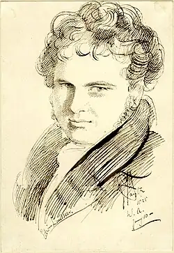 Edwin Landseer drawn in 1825