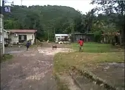 An alley in Porus, Jamaica
