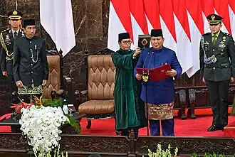 Inauguration of Prabowo Subianto, 2024