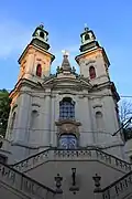 Church of St. John of Nepomuk in the New Town of Prague by Kilian Ignaz Dientzenhofer, 1730s.