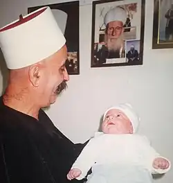 Preparing for a ritual circumcision on a Druze child