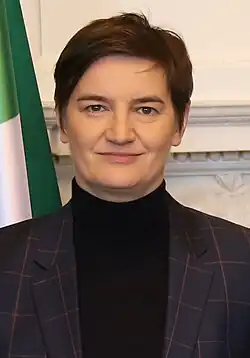A photo of Ana Brnabić in April 2023