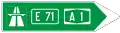 C81-1 Directional sign for an motorway or an road for motor vehicles (expressway)