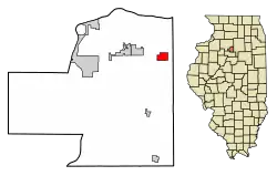 Location of Standard in Putnam County, Illinois.