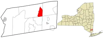 Location in Putnam County and the state of New York.