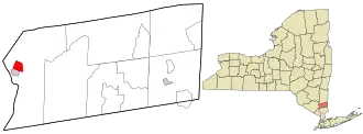 Location in Putnam County and the state of New York.