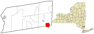 Location in Putnam County and the state of New York.