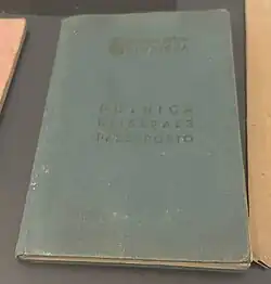 Travel document of the Independent State of Croatia (NDH)