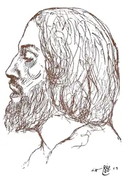 A sketch of Qays ibn al-Mulawwah by the Lebanese-American poet and artist Kahlil Gibran.