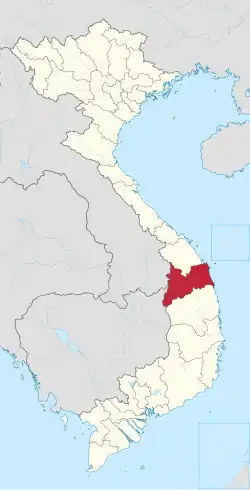 Location of Quảng Ngãi within Vietnam