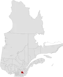 Location in Quebec