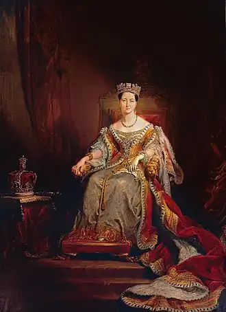 Queen Victoria Enthroned in the House of Lords 1838