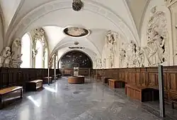 View of the refectory from The Multiplication of the Loaves and Fishes