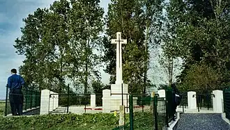 RE Grave, Railway Wood, a memorial to men of the 177th Tunnelling Company