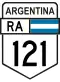 National Route 121 shield}}