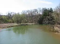 Raccoon Creek in Potter Township, near its mouth