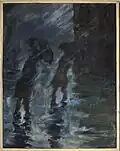 Rain. Oil painting