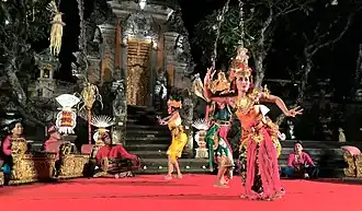 Balinese Ramayana dance drama, performed in Sarasvati Garden in Ubud, Bali