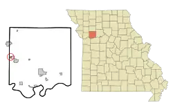 Location of Homestead, Missouri