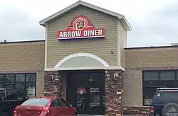 Exterior of Red Arrow Diner in Londonderry, New Hampshire